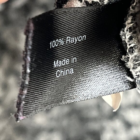 Lane Bryant Top Womens 18 Black White Floral Button Down Tunic Hi Low Casual - Picture 5 of 8